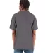 Shaka Wear SHMHSS Adult 7.5 oz Max Heavyweight T-S in Dark grey back view