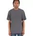 Shaka Wear SHMHSS Adult 7.5 oz Max Heavyweight T-S in Dark grey front view
