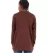 Shaka Wear SHTHRM Adult 8.9 oz., Thermal T-Shirt in Brown back view