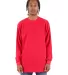 Shaka Wear SHTHRM Adult 8.9 oz., Thermal T-Shirt in Red front view