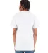 Shaka Wear SHVEE Adult 6.2 oz., V-Neck T-Shirt in White back view