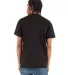 Shaka Wear SHVEE Adult 6.2 oz., V-Neck T-Shirt in Black back view