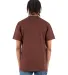 Shaka Wear SHVEE Adult 6.2 oz., V-Neck T-Shirt in Brown back view