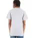 Shaka Wear SHVEE Adult 6.2 oz., V-Neck T-Shirt in Heather grey back view