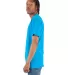 Shaka Wear SHVEE Adult 6.2 oz., V-Neck T-Shirt in Turquoise side view