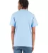 Shaka Wear SHVEE Adult 6.2 oz., V-Neck T-Shirt in Sky blue back view