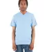 Shaka Wear SHVEE Adult 6.2 oz., V-Neck T-Shirt in Sky blue front view