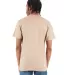Shaka Wear SHVEE Adult 6.2 oz., V-Neck T-Shirt in Khaki back view