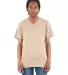 Shaka Wear SHVEE Adult 6.2 oz., V-Neck T-Shirt in Khaki front view
