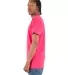 Shaka Wear SHVEE Adult 6.2 oz., V-Neck T-Shirt in Hot pink side view