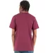 Shaka Wear SHVEE Adult 6.2 oz., V-Neck T-Shirt in Burgundy back view