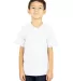 Shaka Wear SHVEEY Youth 5.9 oz., V-Neck T-Shirt in White front view