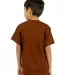Shaka Wear SHVEEY Youth 5.9 oz., V-Neck T-Shirt in Brown back view