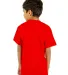 Shaka Wear SHVEEY Youth 5.9 oz., V-Neck T-Shirt in Red back view