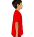 Shaka Wear SHVEEY Youth 5.9 oz., V-Neck T-Shirt in Red side view