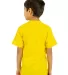 Shaka Wear SHVEEY Youth 5.9 oz., V-Neck T-Shirt in Yellow back view