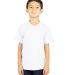 Shaka Wear SHVEEY Youth 5.9 oz., V-Neck T-Shirt WHITE front view