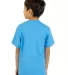Shaka Wear SHSSY Youth 6 oz., Active Short-Sleeve  in Sky blue back view