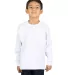 Shaka Wear SHTHRMY Youth 8.9 oz., Thermal T-Shirt in White front view