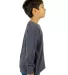 Shaka Wear SHTHRMY Youth 8.9 oz., Thermal T-Shirt in Heather grey side view