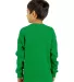 Shaka Wear SHTHRMY Youth 8.9 oz., Thermal T-Shirt in Kelly green back view