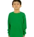 Shaka Wear SHTHRMY Youth 8.9 oz., Thermal T-Shirt in Kelly green front view