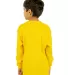 Shaka Wear SHTHRMY Youth 8.9 oz., Thermal T-Shirt in Yellow back view
