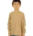 Shaka Wear SHTHRMY Youth 8.9 oz., Thermal T-Shirt in Khaki front view