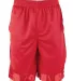 Shaka Wear SHBMS Adult Mesh Shorts in Red front view