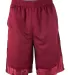 Shaka Wear SHBMS Adult Mesh Shorts in Burgundy front view