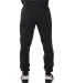 Shaka Wear SHFJP Men's Fleece Jogger Pants in Black back view