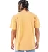 Shaka Wear SHGD Garment-Dyed Crewneck T-Shirt in Mustard back view