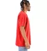 Shaka Wear SHGD Garment-Dyed Crewneck T-Shirt in Cherry tomato side view