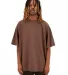 Shaka Wear SHGD Garment-Dyed Crewneck T-Shirt in Mocha front view
