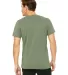 Bella + Canvas 3005 Unisex Jersey Short-Sleeve V-N in Military green back view