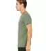 Bella + Canvas 3005 Unisex Jersey Short-Sleeve V-N in Military green side view