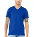 Bella + Canvas 3005 Unisex Jersey Short-Sleeve V-N in True royal front view