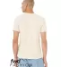 Bella + Canvas 3001RCY Unisex Recycled Organic T-S HEATHER NATURAL back view