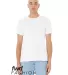 Bella + Canvas 3001RCY Unisex Recycled Organic T-S SOLID WHT BLEND front view