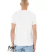 Bella + Canvas 3001RCY Unisex Recycled Organic T-S SOLID WHT BLEND back view