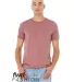 Bella + Canvas 3001RCY Unisex Recycled Organic T-S HEATHER MAUVE front view