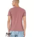 Bella + Canvas 3001RCY Unisex Recycled Organic T-S HEATHER MAUVE back view