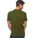 Lane Seven Apparel LS15000 Unisex Deluxe T-shirt in Army green back view