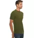 Lane Seven Apparel LS15000 Unisex Deluxe T-shirt in Army green side view
