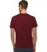 Lane Seven Apparel LS15000 Unisex Deluxe T-shirt in Burgundy back view