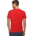 Lane Seven Apparel LS15000 Unisex Deluxe T-shirt in Red back view