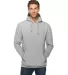 Lane Seven Apparel LS19001 Unisex Heavyweight Pull HEATHER GREY front view
