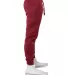 Lane Seven Apparel LST006 Unisex Premium Jogger Pa in Burgundy side view