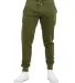Lane Seven Apparel LST006 Unisex Premium Jogger Pa in Army green front view