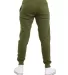 Lane Seven Apparel LST006 Unisex Premium Jogger Pa in Army green back view